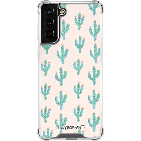 Bouffants and Broken Hearts Cacti 3 Galaxy S21 FE Clear Case